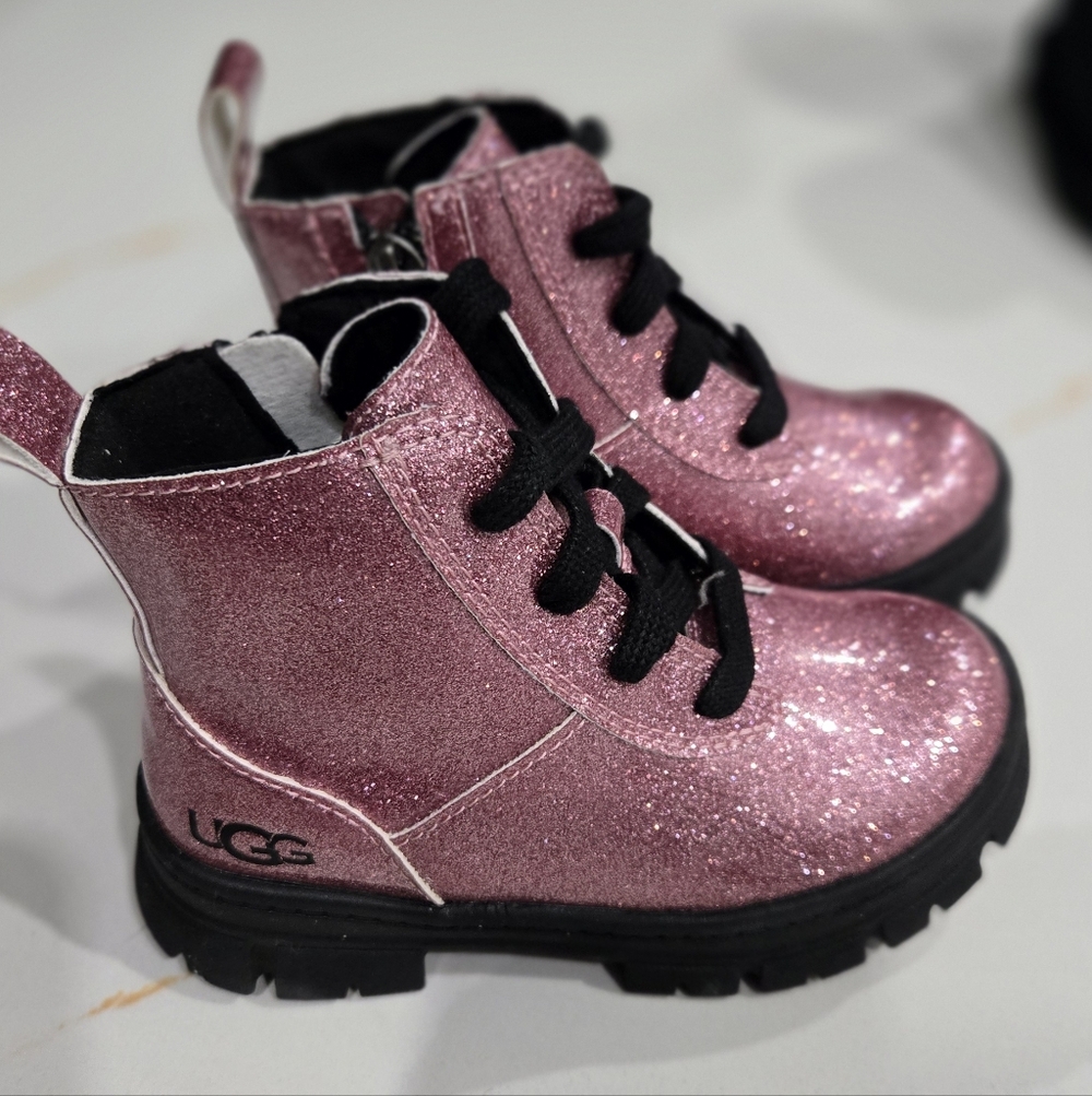 UGG Kids Sparkly Pink Boots